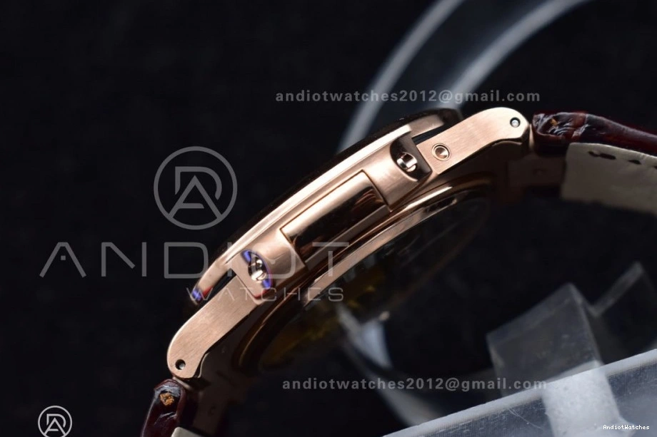 Edition Dial Brown Gray RG Croco 912 GRF on A23J Strap 5712 Nautilus SS Premium Best 0218